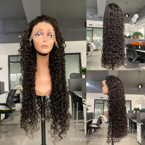 wholesale straight body wave deep wave water wave 13x4 brazilian transparent Lace frontal human hair wigs30" 32" 34" 36" 38"